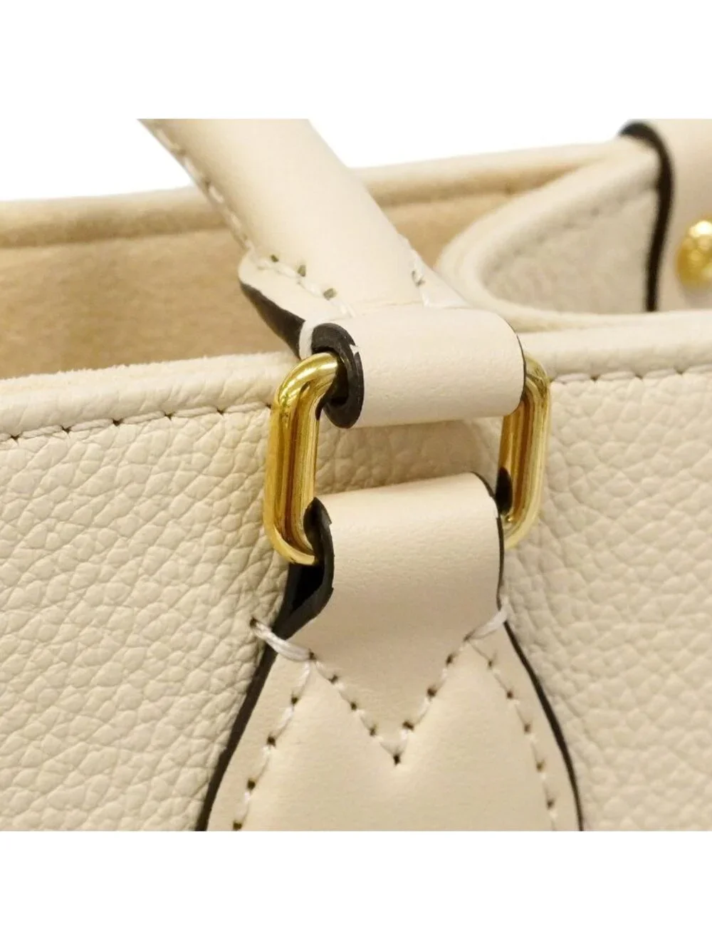 Louis Vuitton Handbag Monogram Empreinte On The Go PM Cream 2-Way
